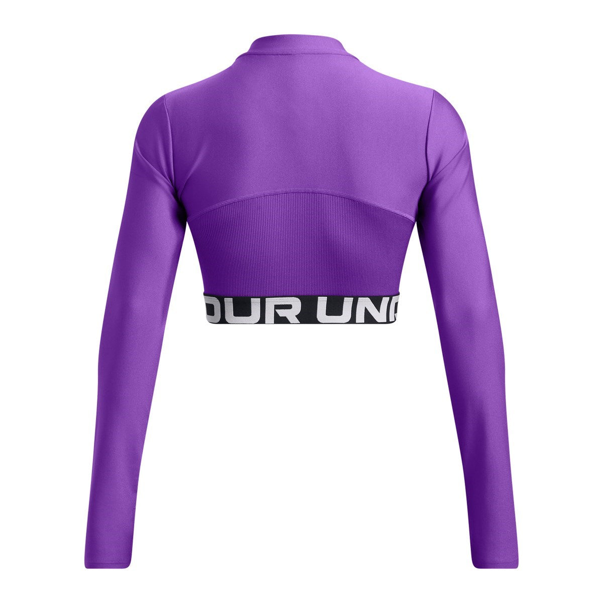 Дамска блуза UA Heatgear Crop RIB 1/4 ZIP LS