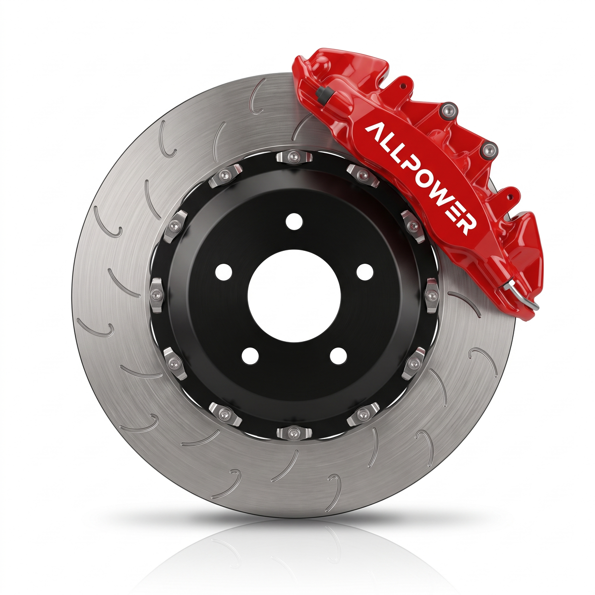 ALLPOWER RACING GT6 — 6-бутален кован мотоспорт Big Brake Kit, предна ос (355–405 mm)