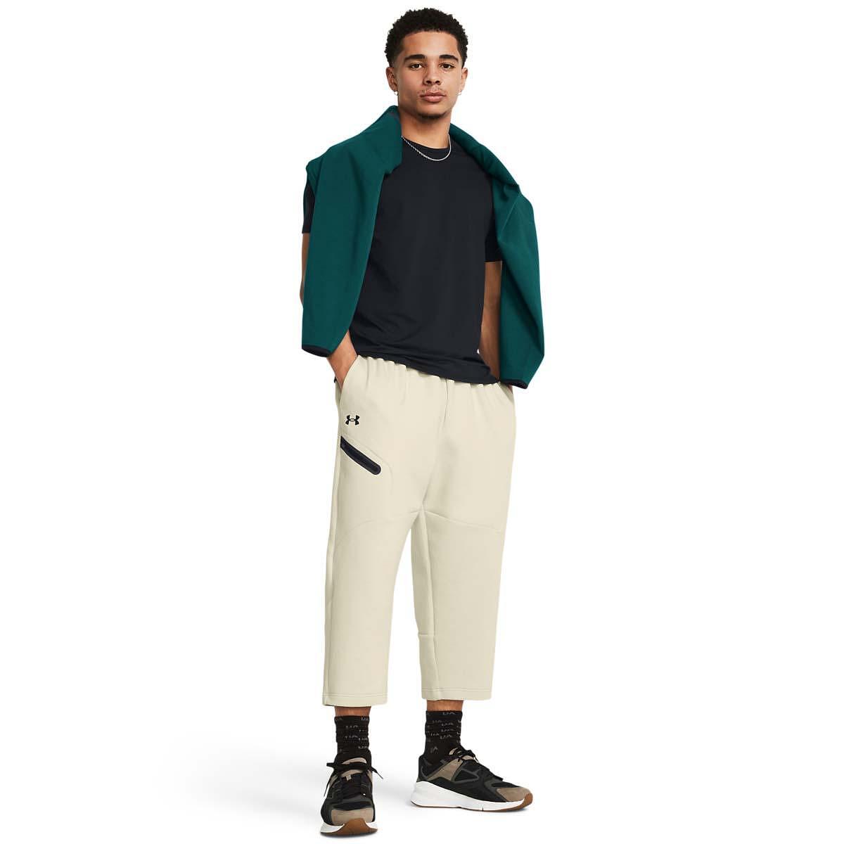 Мъжки спортен панталон UA Unstoppable Fleece Baggy Crop *