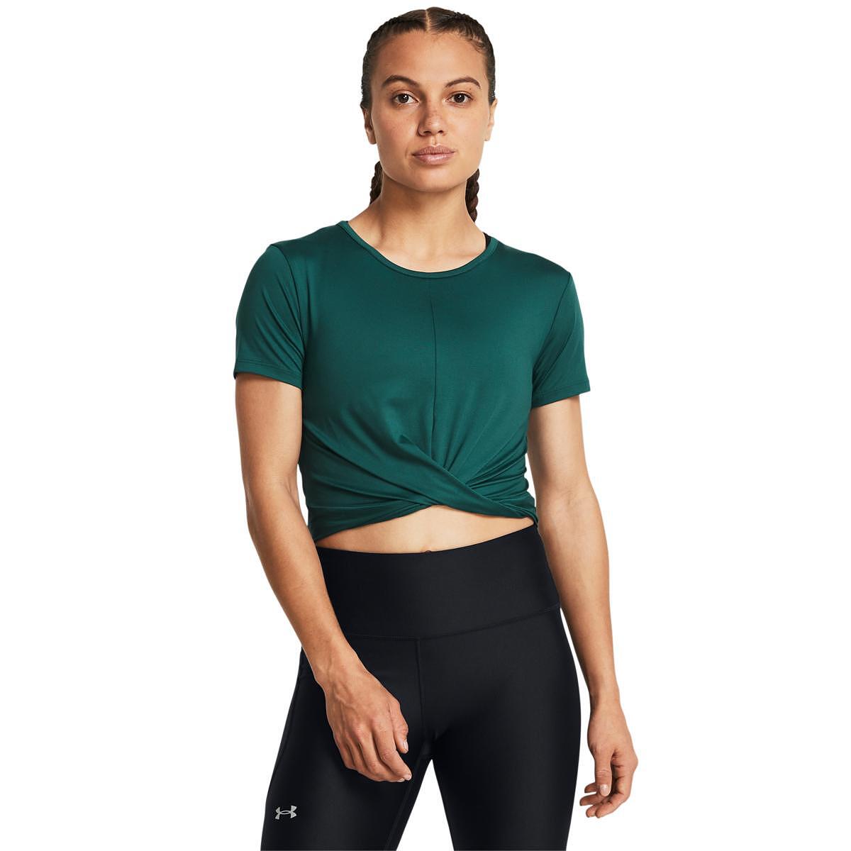 Дамски кроп топ UA Motion Crossover Crop SS *