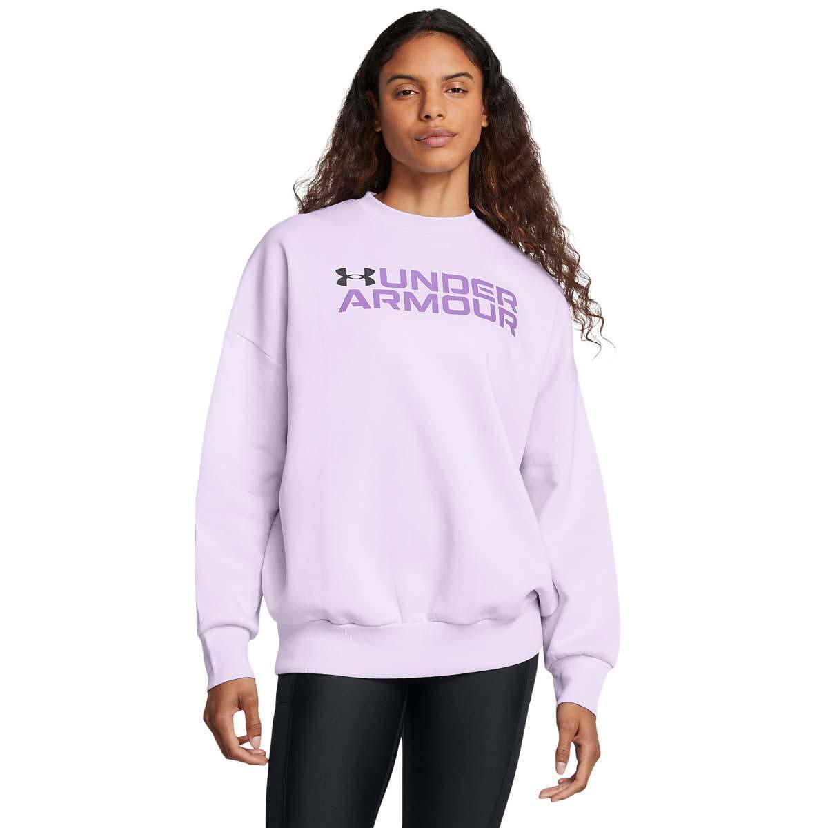 Дамска блуза UA Rival Fleece Wordmark OS