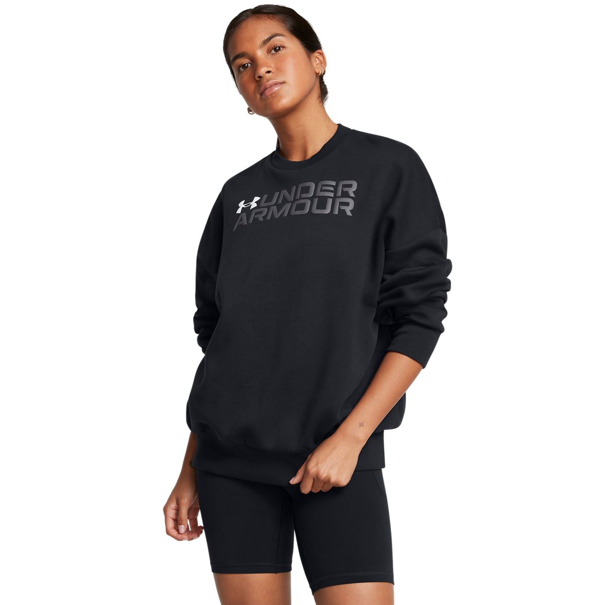 Дамска блуза UA RIVAL FLEECE WORDMARKOS CREW