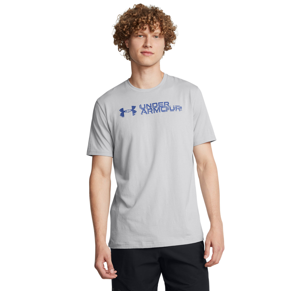 Мъжка тениска UA M Sliced Wordmark 60/40S SS