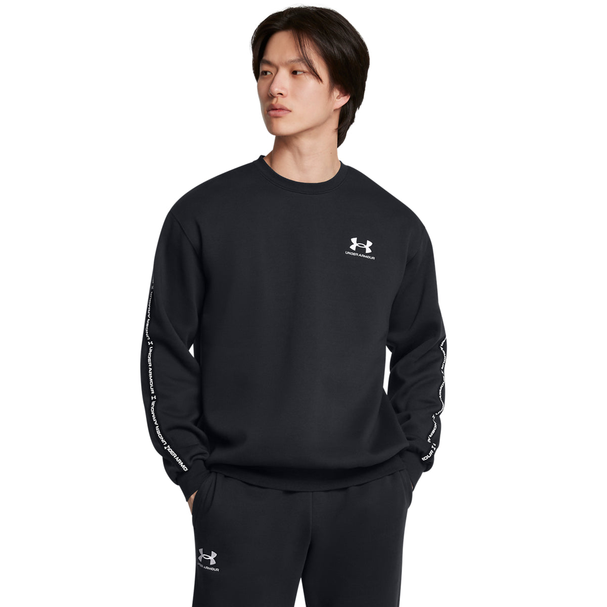 Мъжка блуза UA Icon Fleece Crew Taping