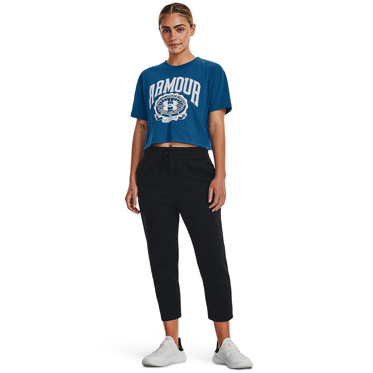 Дамски кроп топ UA Collegiate Crest Crop SS *