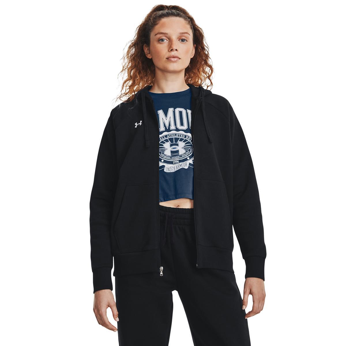 Дамски горнище UA Rival Fleece FZ