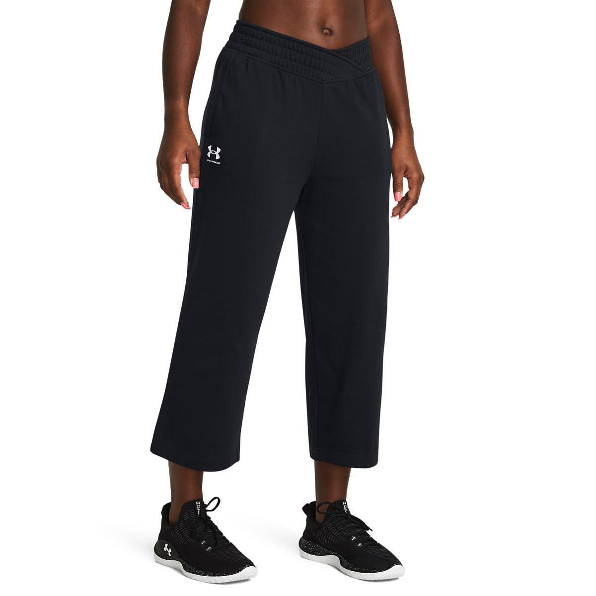 Дамски спортен панталон UA Rival Terry Crop Wide *