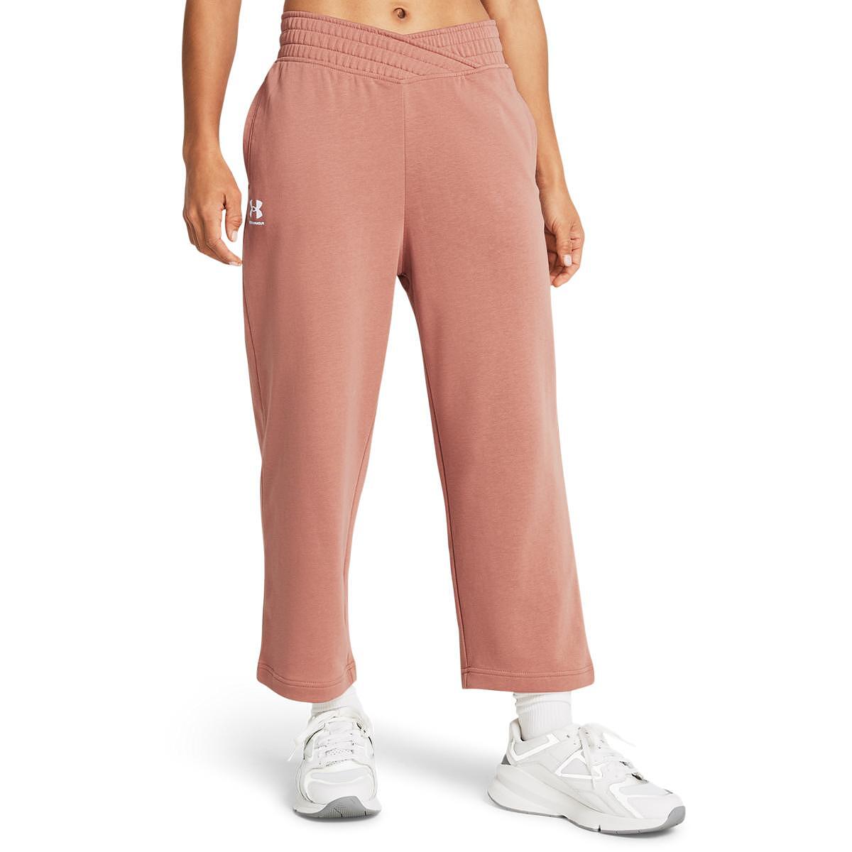 Дамски спортен панталон UA Rival Terry Crop Wide *