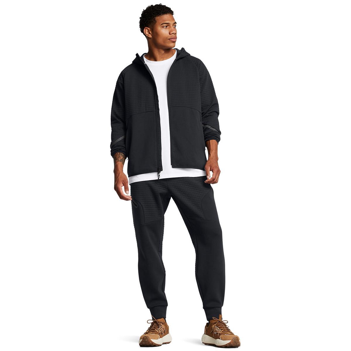 Мъжко горнище UA Unstoppable Fleece Grid FZ