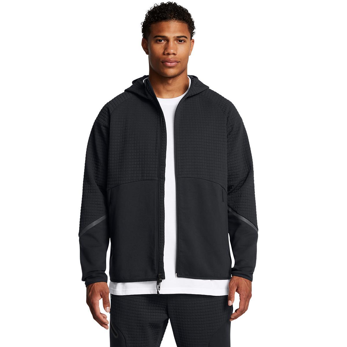 Мъжко горнище UA Unstoppable Fleece Grid FZ