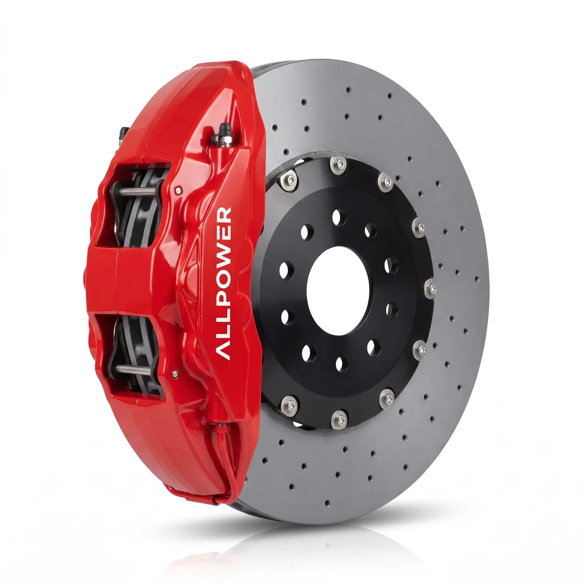 ALLPOWER RACING 10N — 10-бутален преден Big Brake Kit (420–440 mm, стомана или карбон-керамика)