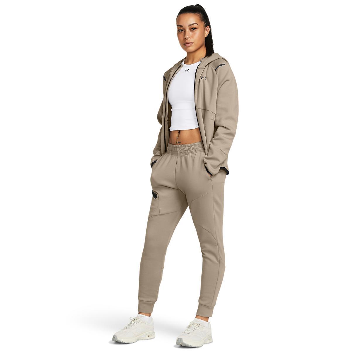 Дамско горнище UA Unstoppable Fleece FZ *