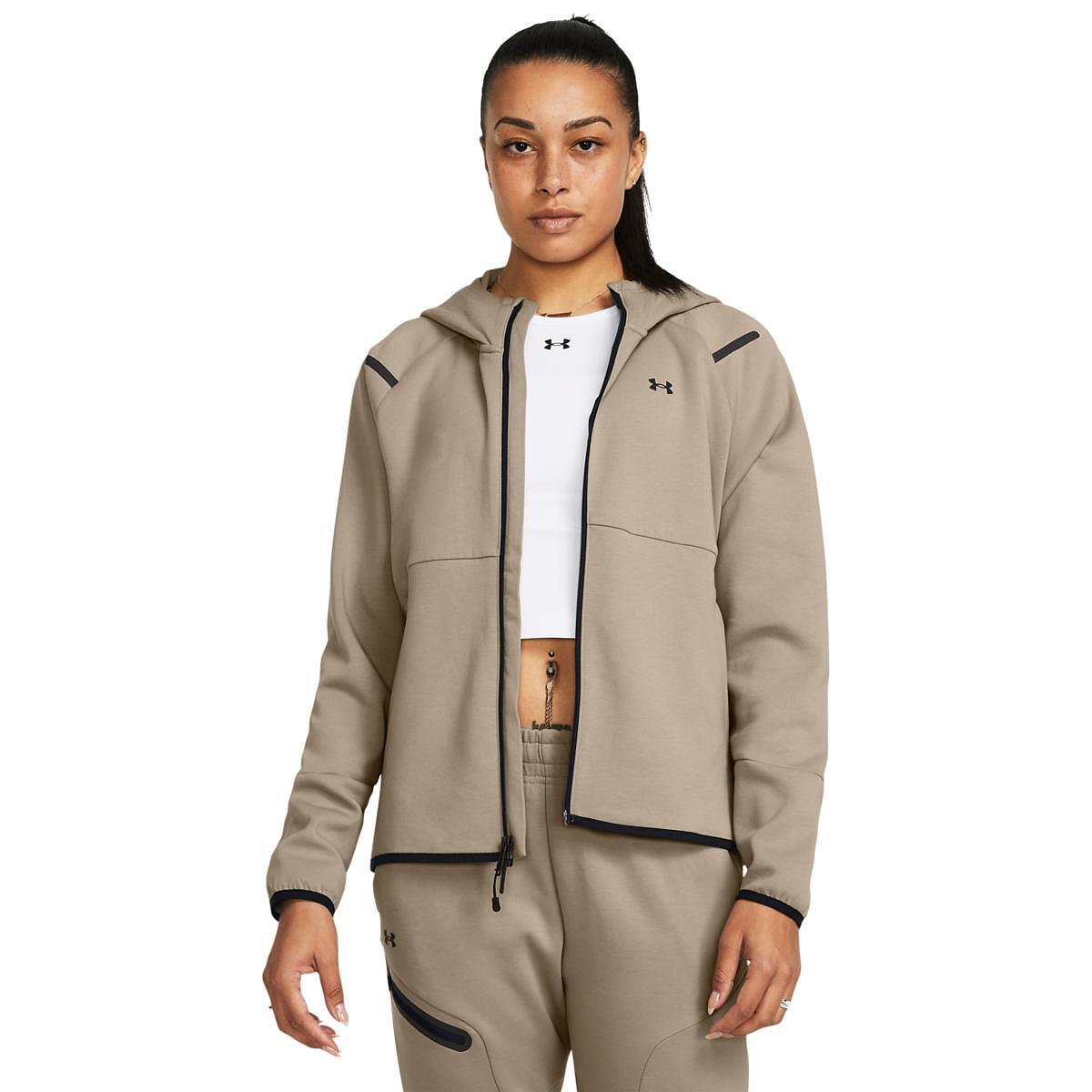 Дамско горнище UA Unstoppable Fleece FZ *