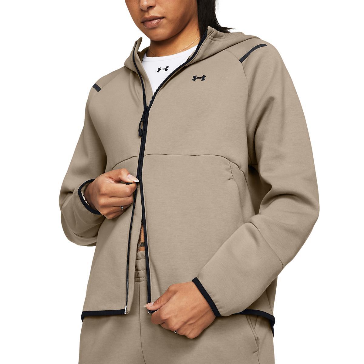 Дамско горнище UA Unstoppable Fleece FZ *