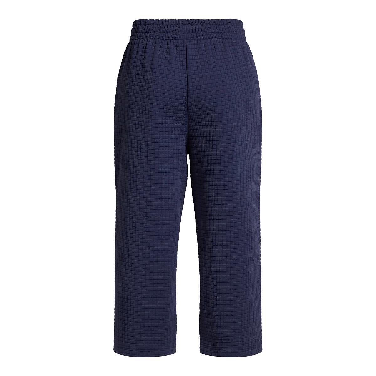 Дамски спортен панталон UA Unstoppable Fleece Grid Crop