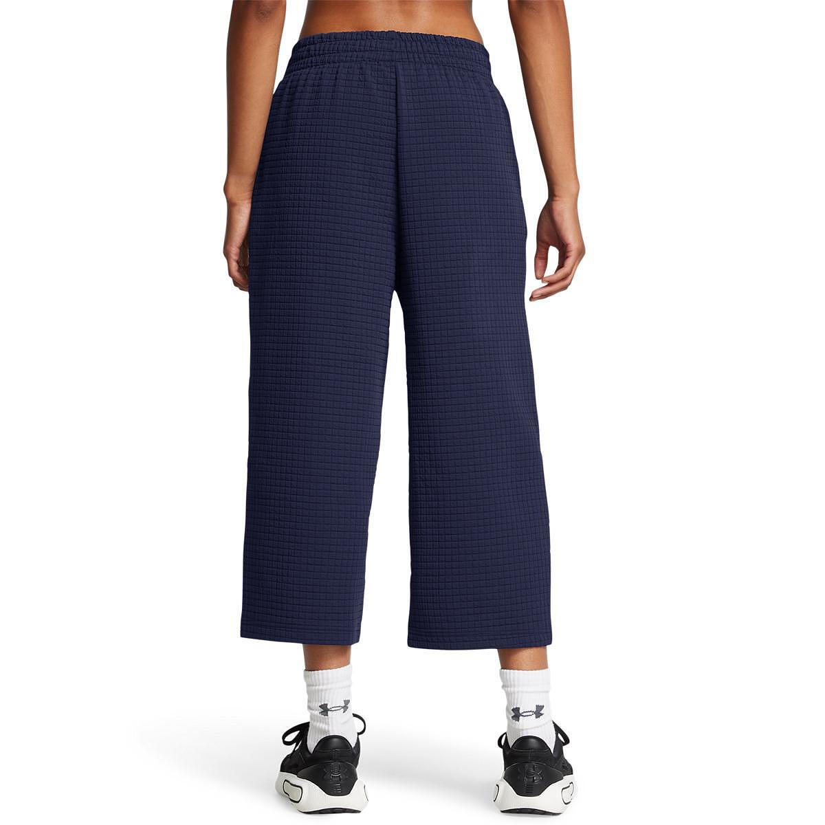 Дамски спортен панталон UA Unstoppable Fleece Grid Crop