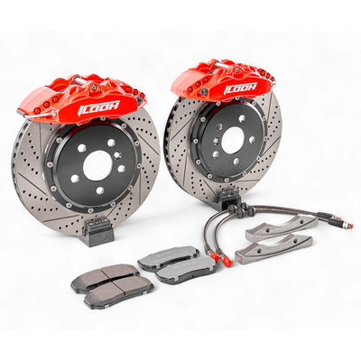 ICOOH D42 — 4-бутален заден Big Brake Kit (Drum-in-Hat ръчна)