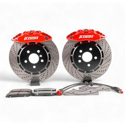 ICOOH D42 — 4-бутален заден Big Brake Kit (Drum-in-Hat ръчна)