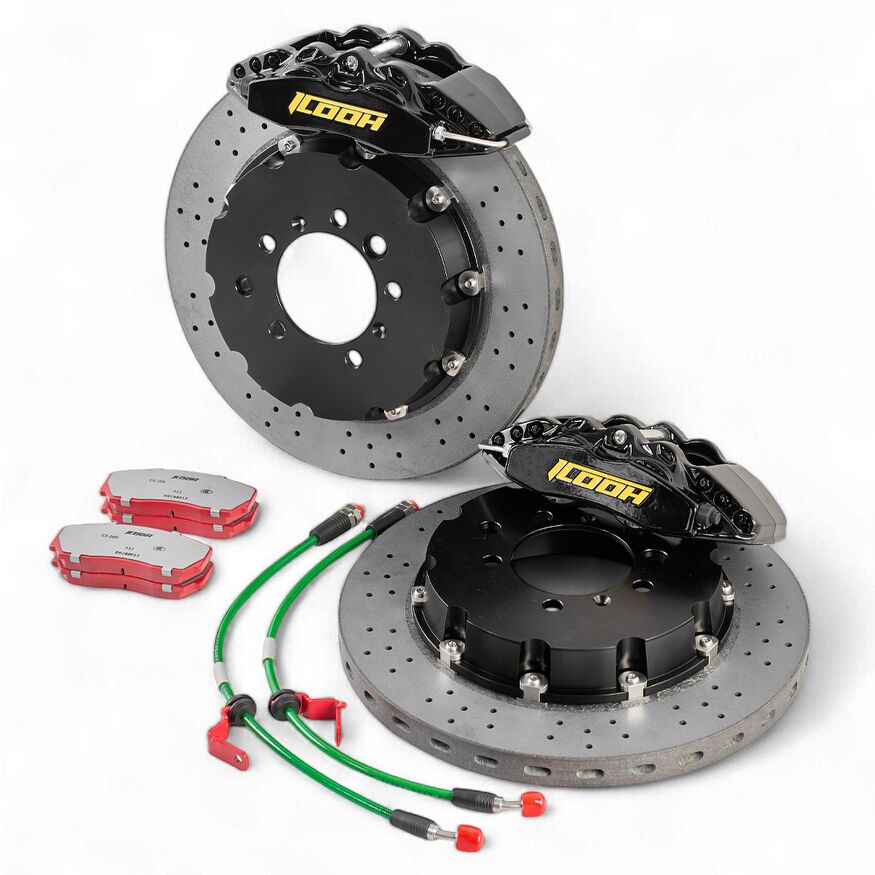 ICOOH D42 — 4-бутален заден Big Brake Kit (Drum-in-Hat ръчна)