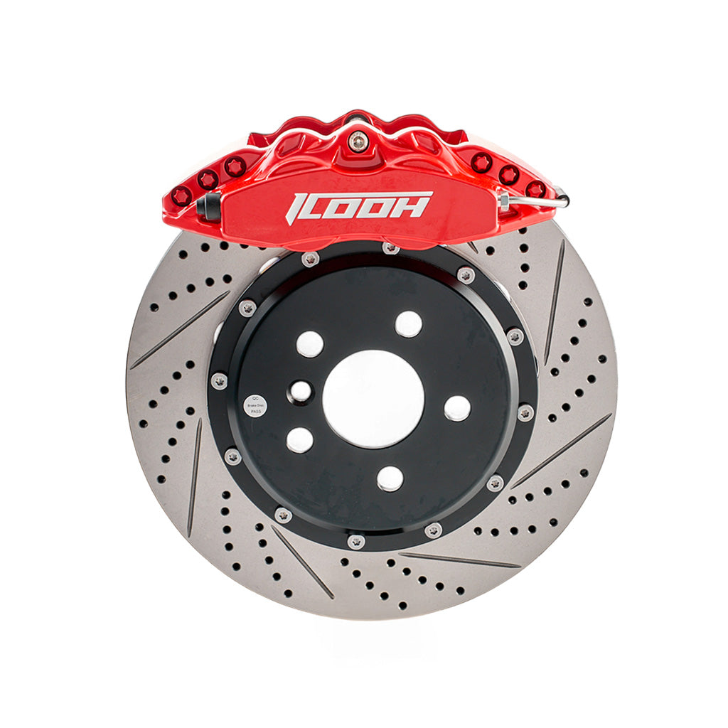 ICOOH D42 — 4-бутален заден Big Brake Kit (Drum-in-Hat ръчна)