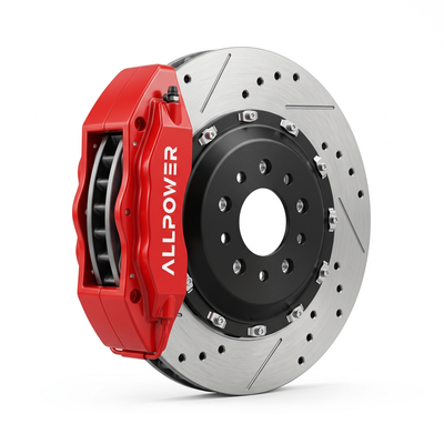 ALLPOWER RACING 5200 — 4-бутален предна спирачен апарат с двусъставен диск, страничен профил