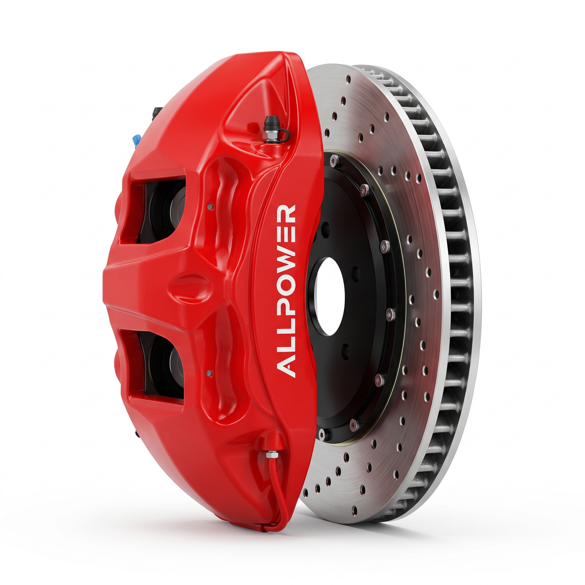 ALLPOWER RACING 8N — 6-бутален предна спирачен апарат с двусъставен диск, страничен профил