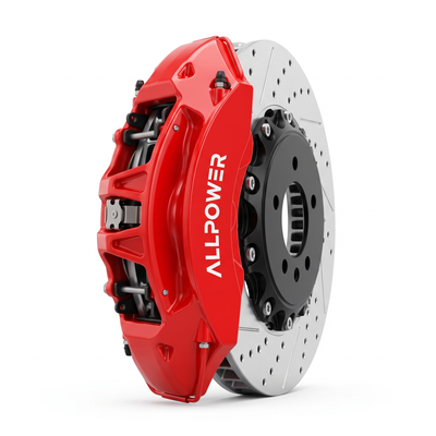 ALLPOWER RACING BM6 — 6-бутален предна спирачен апарат с двусъставен диск, страничен профил