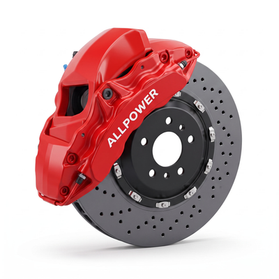 ALLPOWER RACING 10N — 10-бутален предна спирачен апарат с двусъставен диск, страничен профил