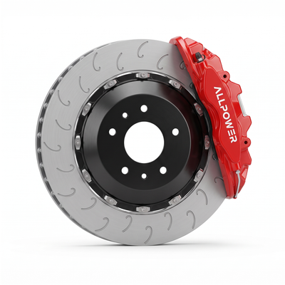 ALLPOWER RACING 8560 — 4-бутален задна спирачен апарат с двусъставен диск, страничен профил