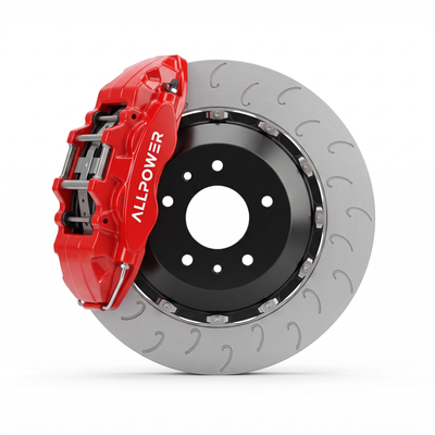 ALLPOWER RACING 8560 — 4-бутален задна спирачен апарат с двусъставен диск, изглед 3/4