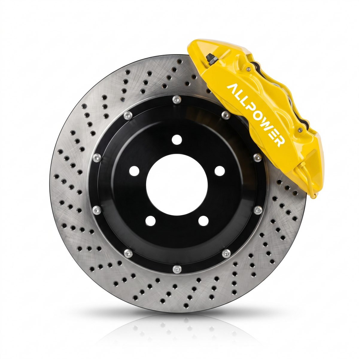 ALLPOWER RACING V4 — 4-бутален заден Big Brake Kit (355–380 mm, EV performance дизайн)
