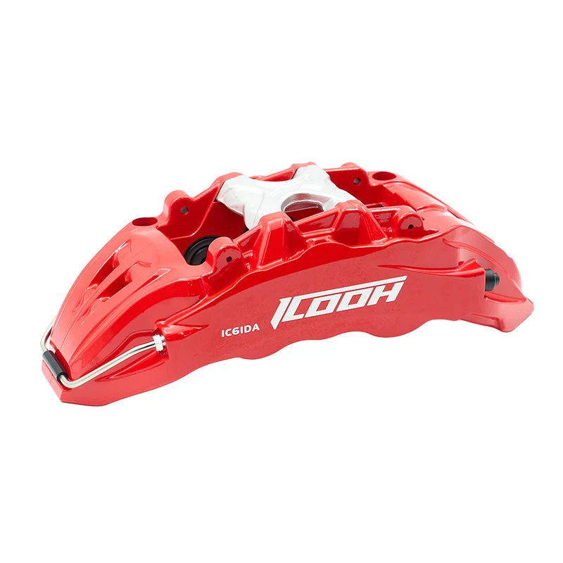 ICOOH IC6 — голям 6-бутален преден Big Brake Kit (380–410 mm)