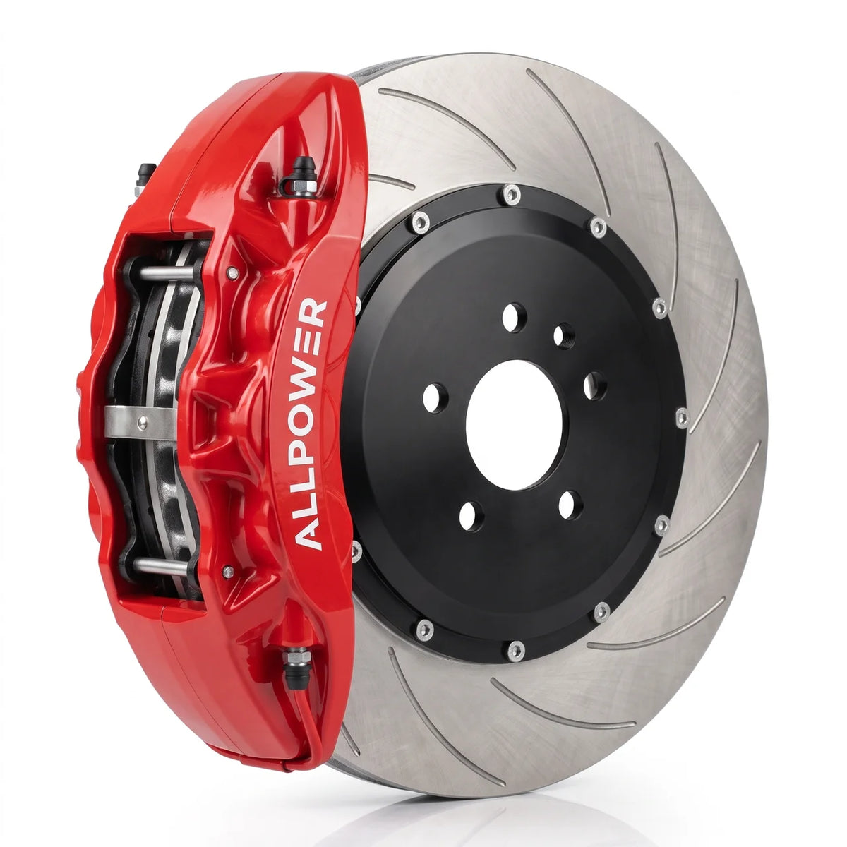 ALLPOWER RACING 9N — 6-бутален преден Big Brake Kit (380–400 mm, стомана или карбон-керамика)