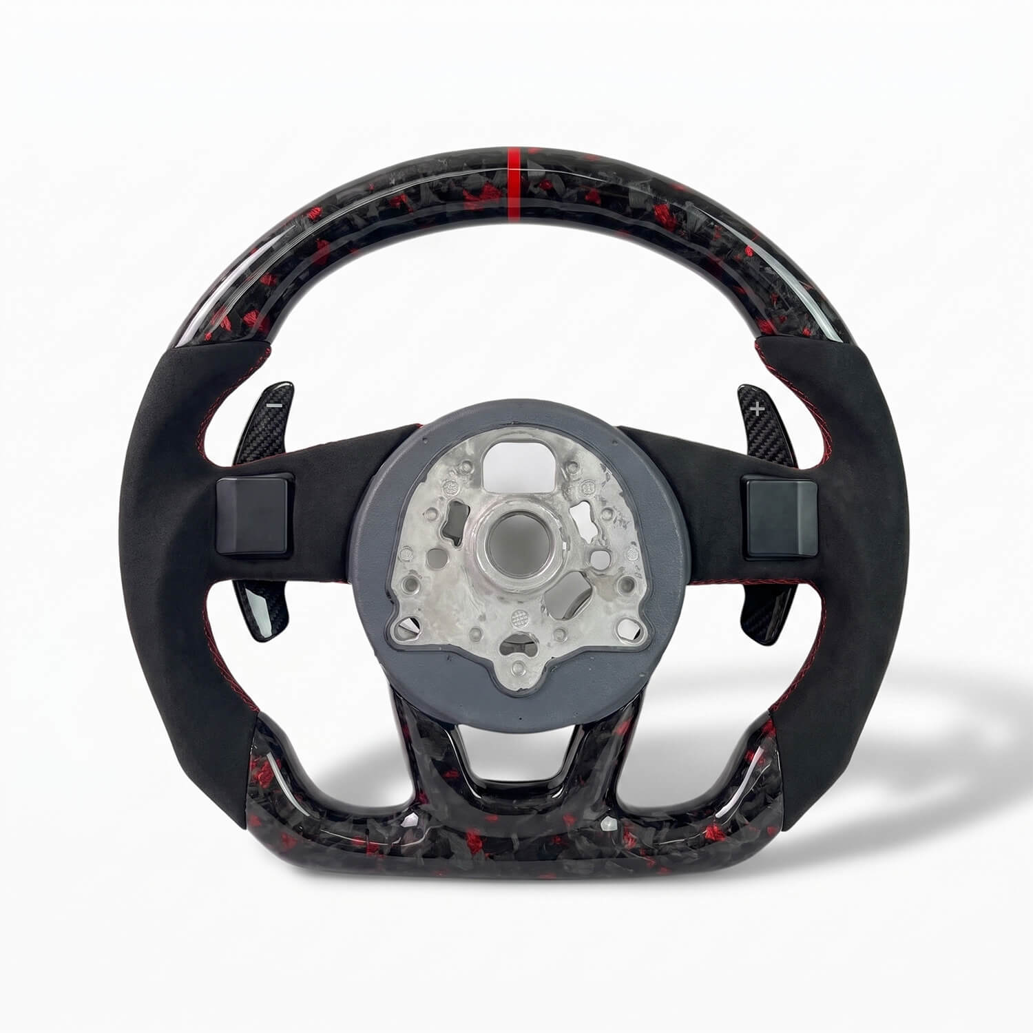 ALLPOWER Performance – Карбонов спортен волан с премиум кожа и Paddle Shifters за Audi